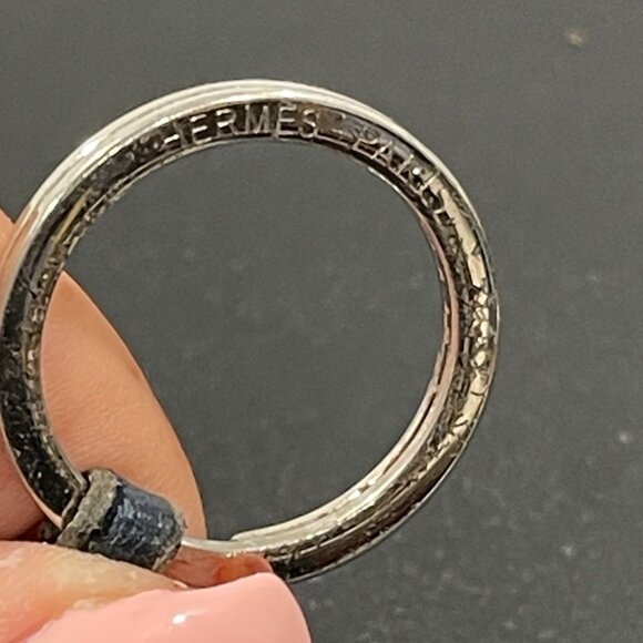 Hermes Carmen Leather Key Ring/Bag Charm (56872) - Picture 3 of 3